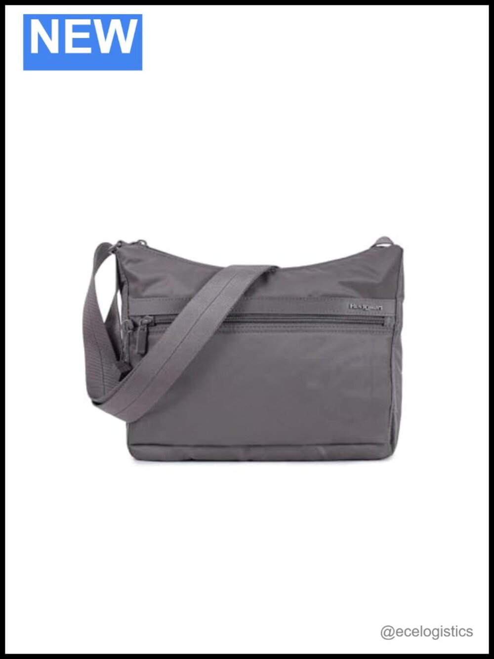 Hedgren Nylon Shoulder Bag Zippered RFID Blocking Padded Pockets Luggage
